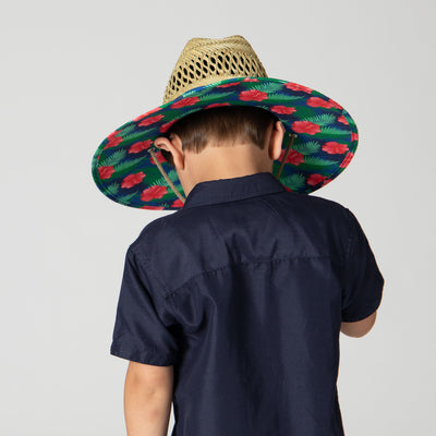 SUN BRIM - Kids Camo Rush Straw Lifeguard