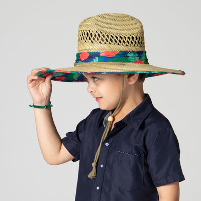 SUN BRIM - Kids Camo Rush Straw Lifeguard