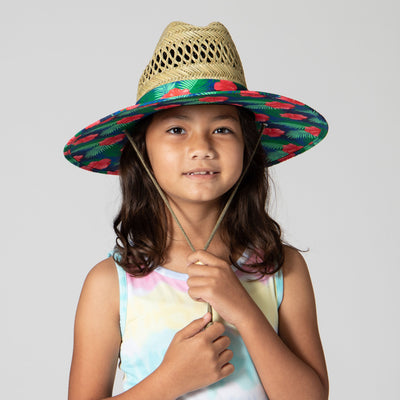 SUN BRIM - Kids Camo Rush Straw Lifeguard