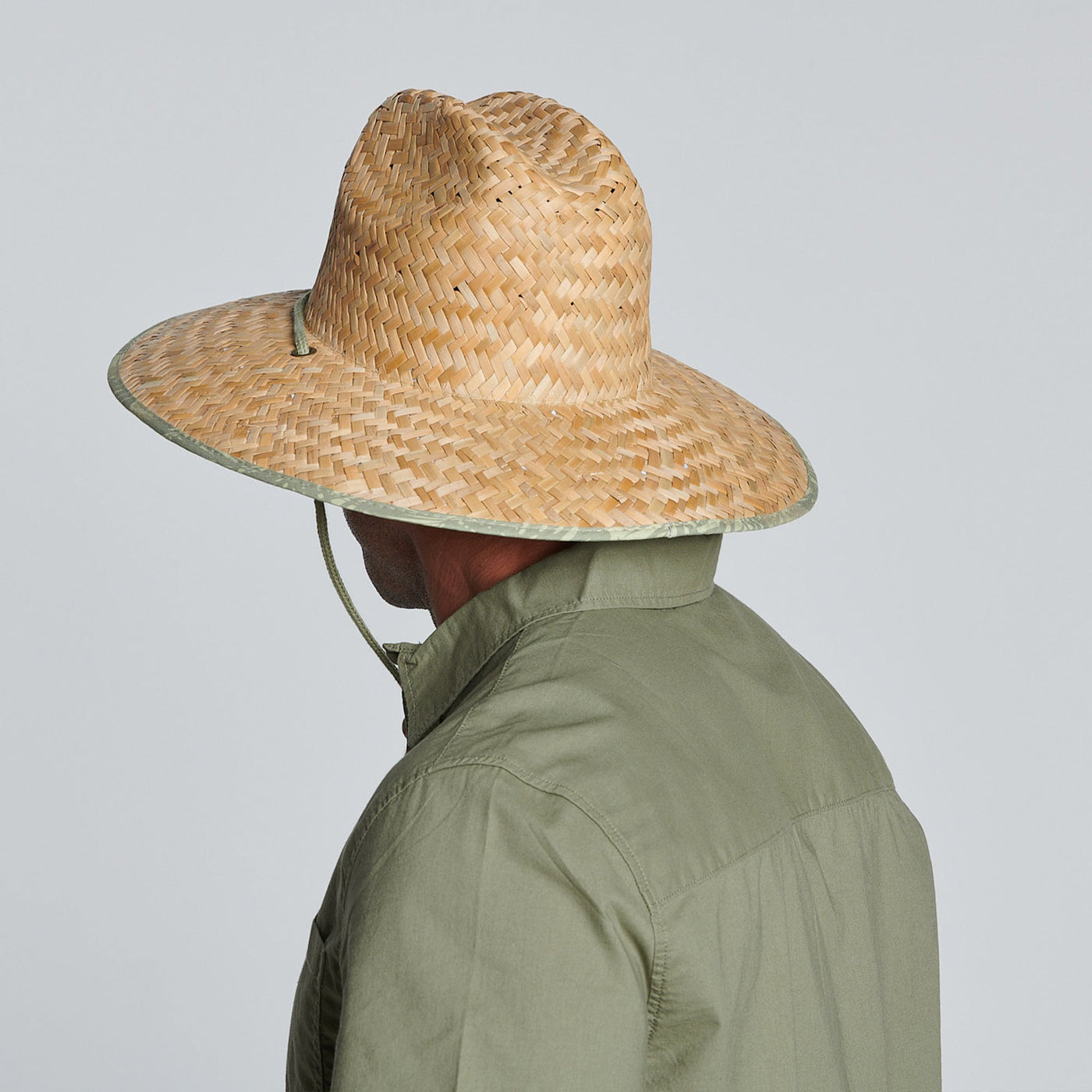 Men's Straw Lifeguard Hat - Under Brim Print | San Diego Hat