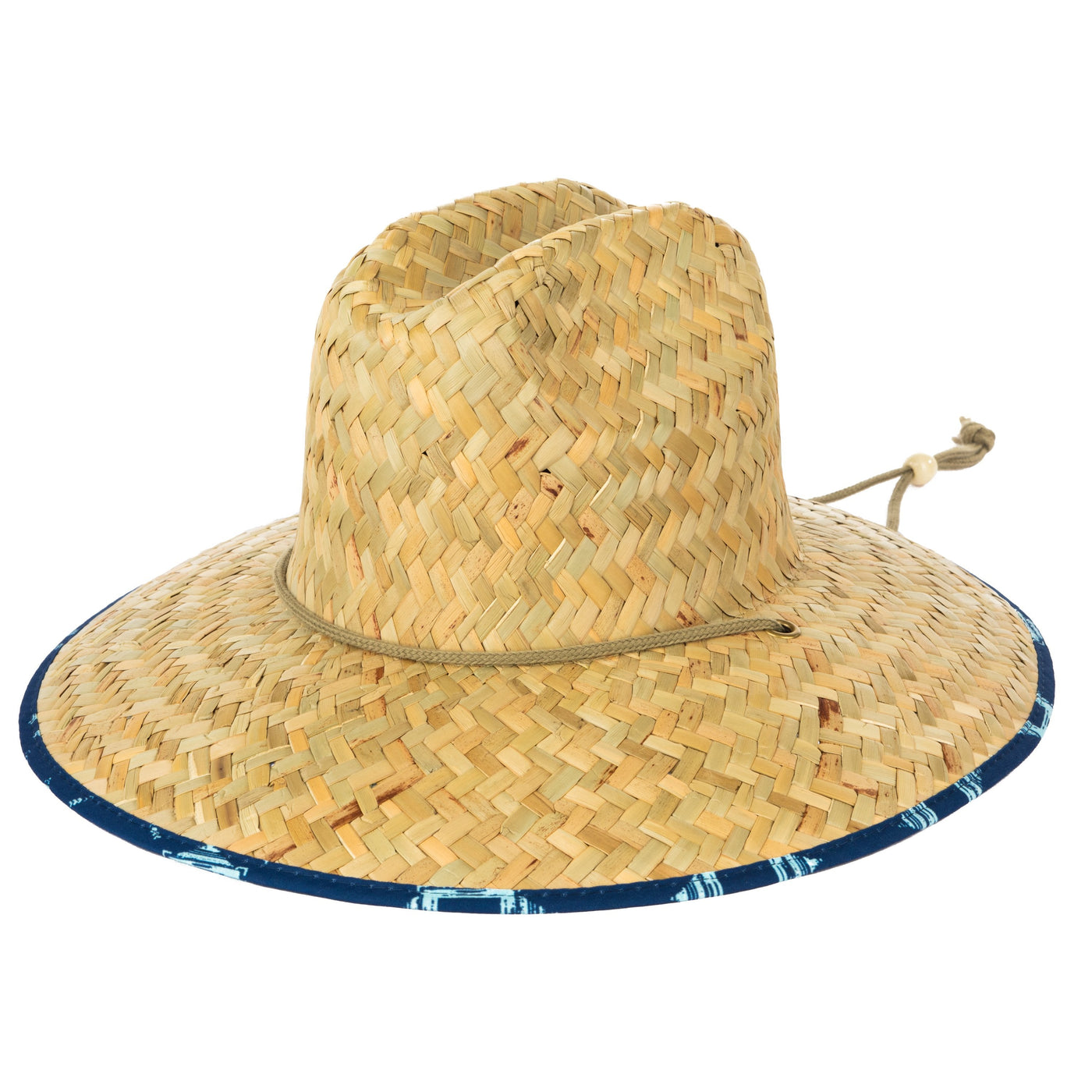 Men's Straw Lifeguard Hat - Under Brim Print | San Diego Hat