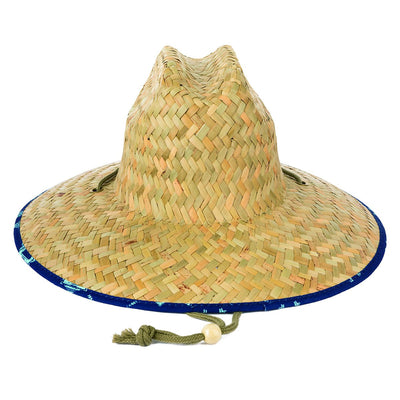 Men's Straw Lifeguard Hat - Under Brim Print | San Diego Hat