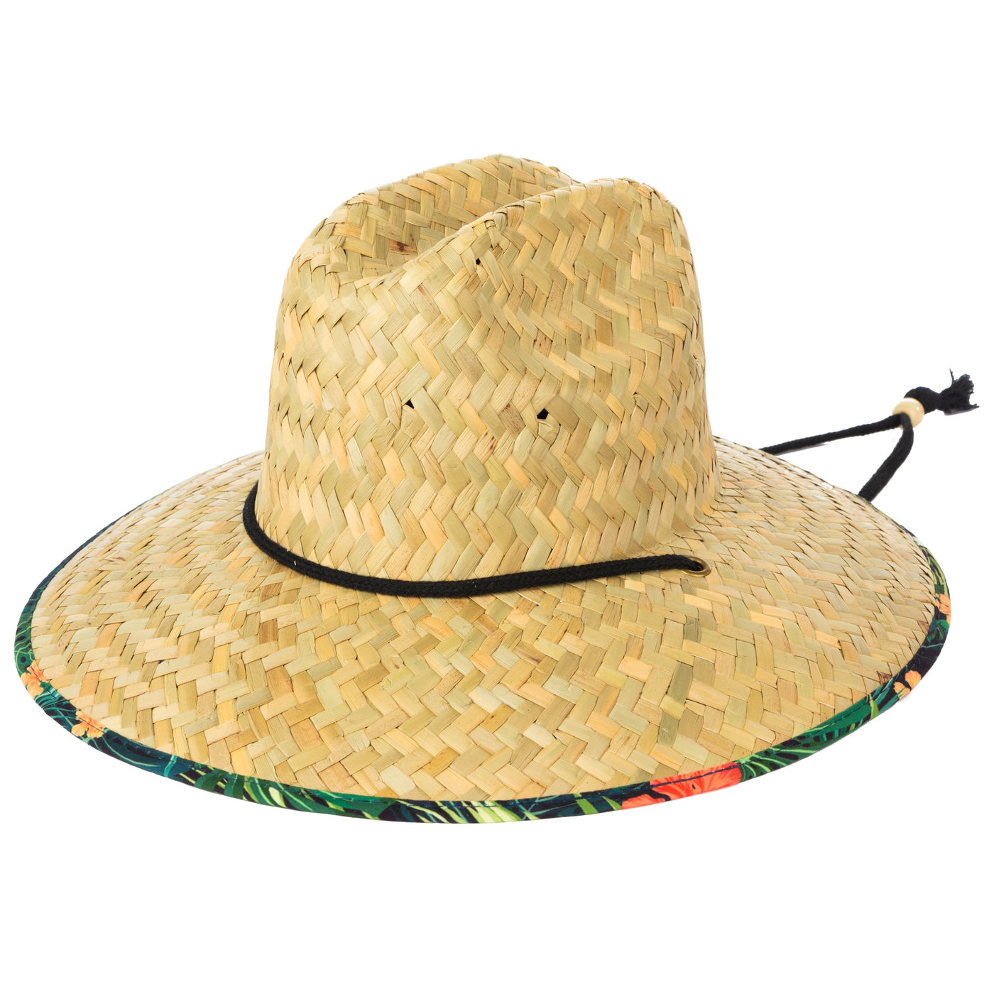 Men's Straw Lifeguard Hat - Under Brim Print | San Diego Hat