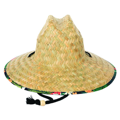 Men's Straw Lifeguard Hat - Under Brim Print | San Diego Hat