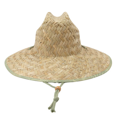 Men's Straw Lifeguard Hat - Under Brim Print | San Diego Hat