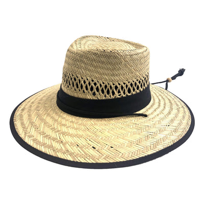 Men's Rush Straw Lifeguard Hat With Adjustable Chin Cord