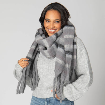 Oakley - Woven Scarf with Tassled Ends-SCARF-San Diego Hat Company