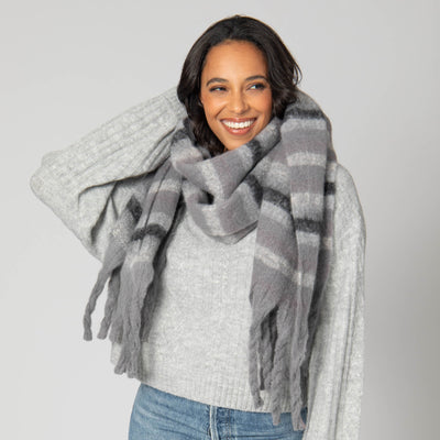 Oakley - Woven Scarf with Tassled Ends-SCARF-San Diego Hat Company