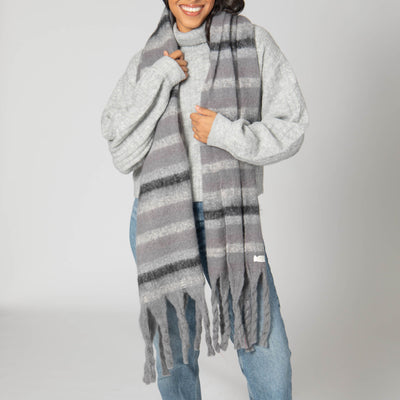 Oakley - Woven Scarf with Tassled Ends-SCARF-San Diego Hat Company