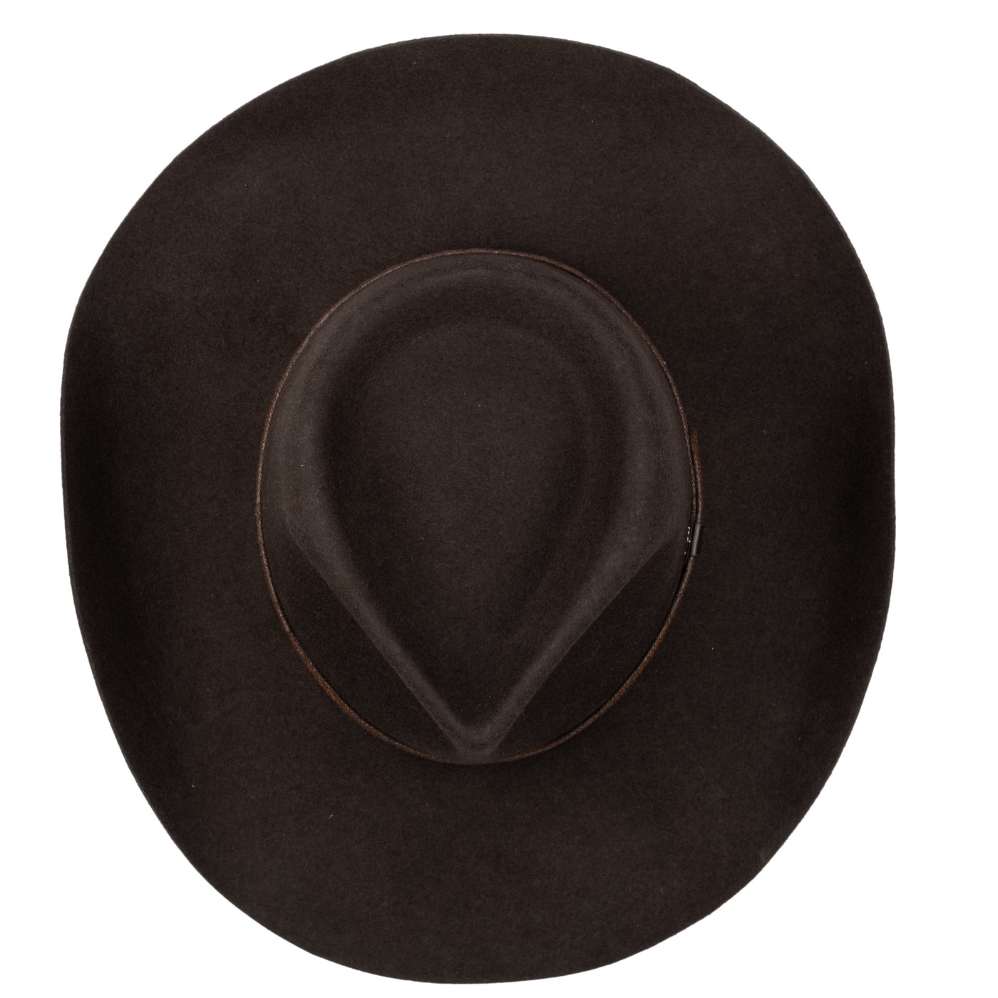 FEDORA - Men's Wool Felt Western Fedora With Faux Leather Band