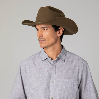 Black Label Wool Felt Cattleman's Crease Cowboy-COWBOY-San Diego Hat Company