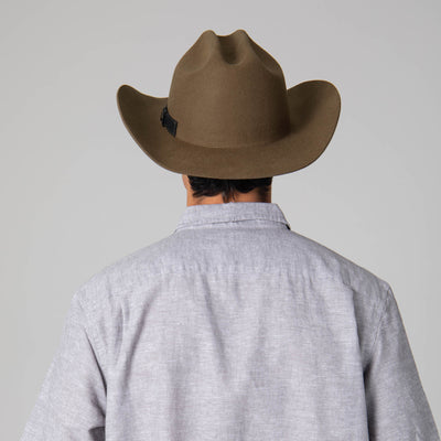 Black Label Wool Felt Cattleman's Crease Cowboy-COWBOY-San Diego Hat Company