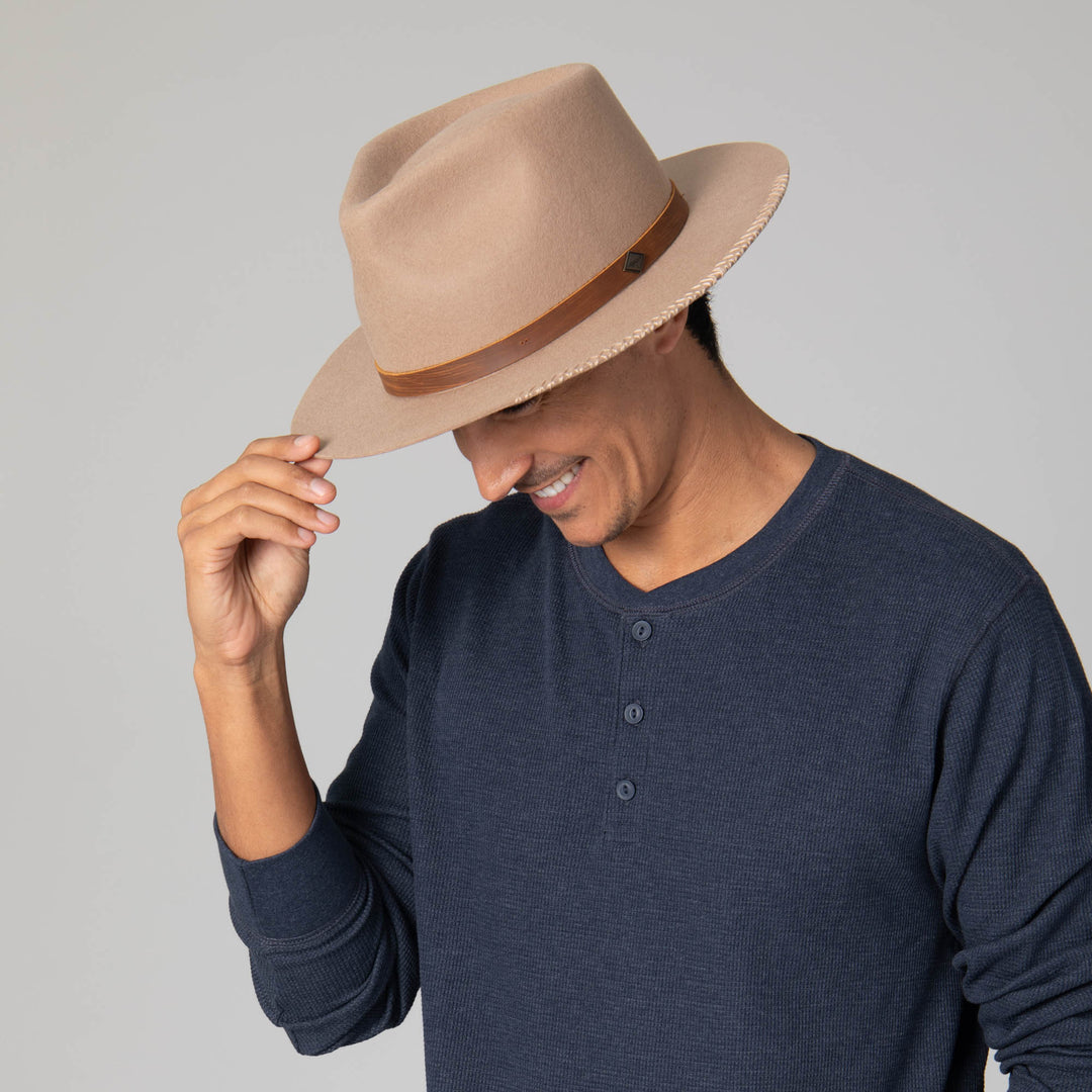 Black Label Wool Felt Fedora – San Diego Hat Company