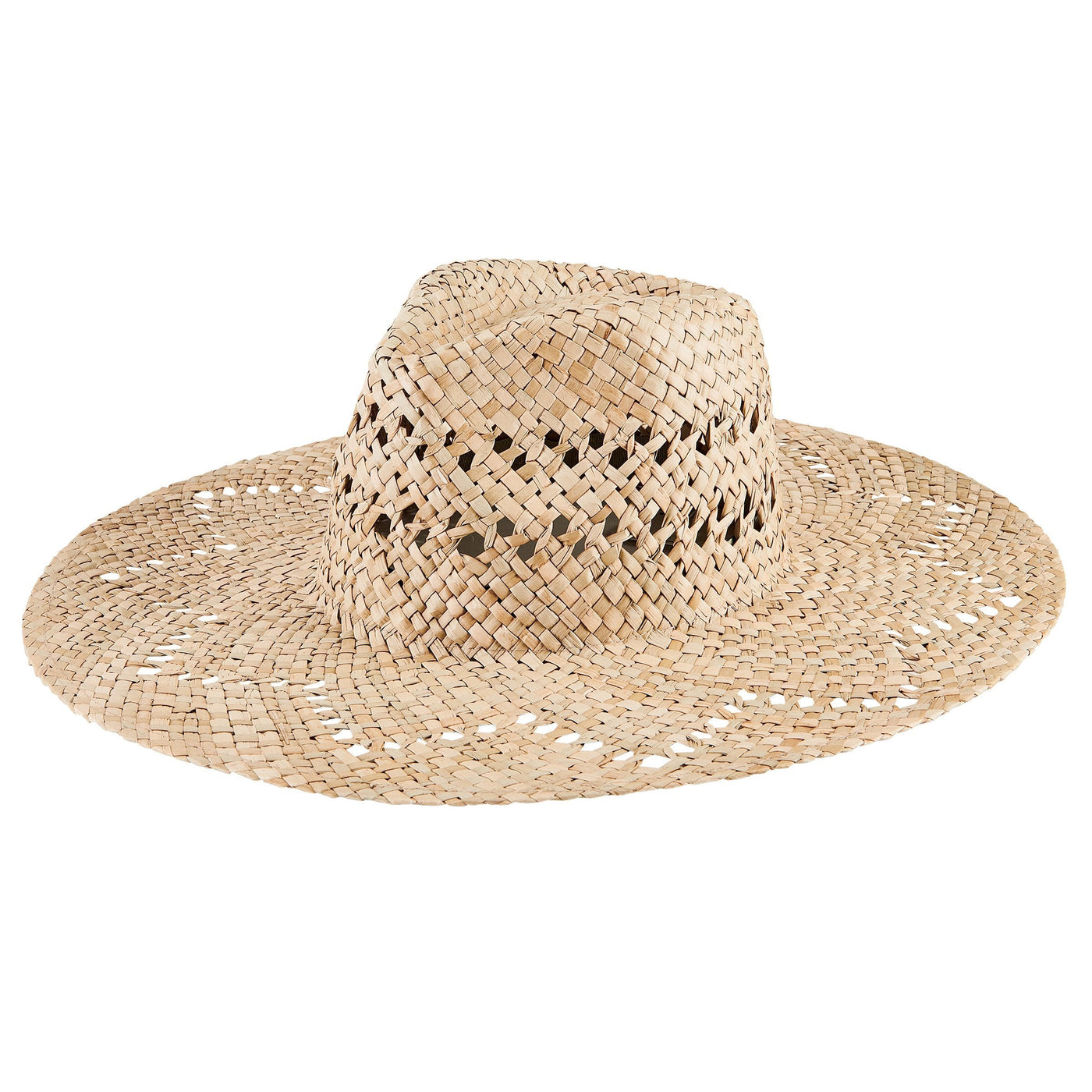 FEDORA - Women's Seagrass Zig Zag Brim Fedora (SGF2031)