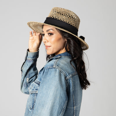 FEDORA - By The Sea Open Weave Fedora
