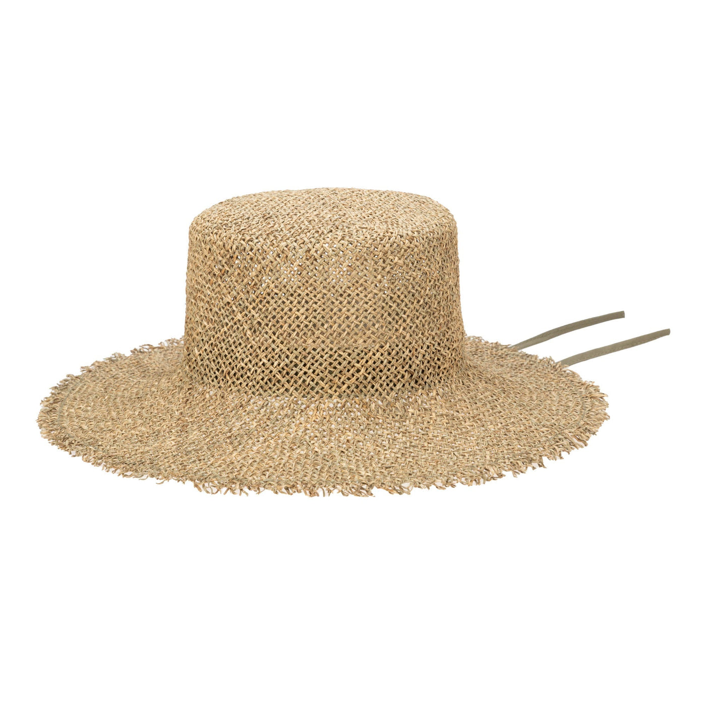 BUCKET - Easy Going - Seagrass Bucket Hat With Raw Edge