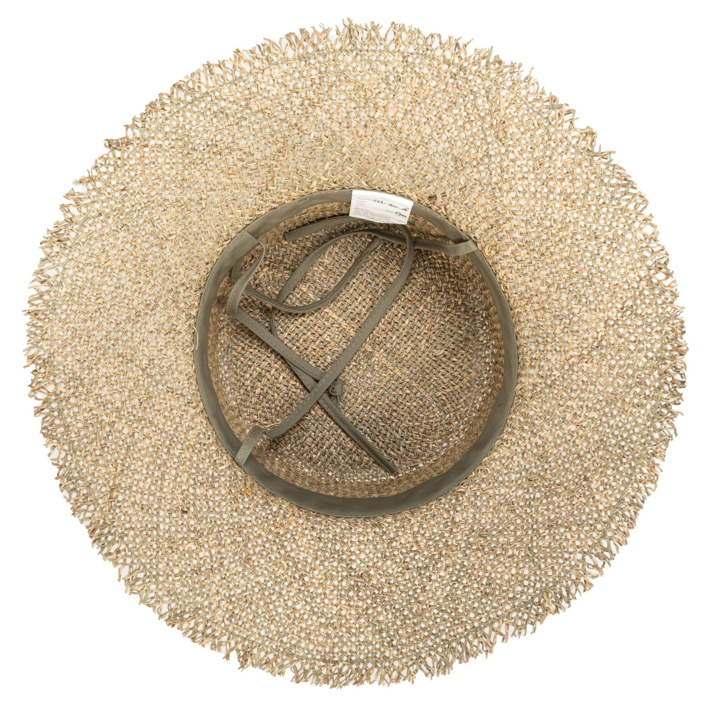 BUCKET - Easy Going - Seagrass Bucket Hat With Raw Edge