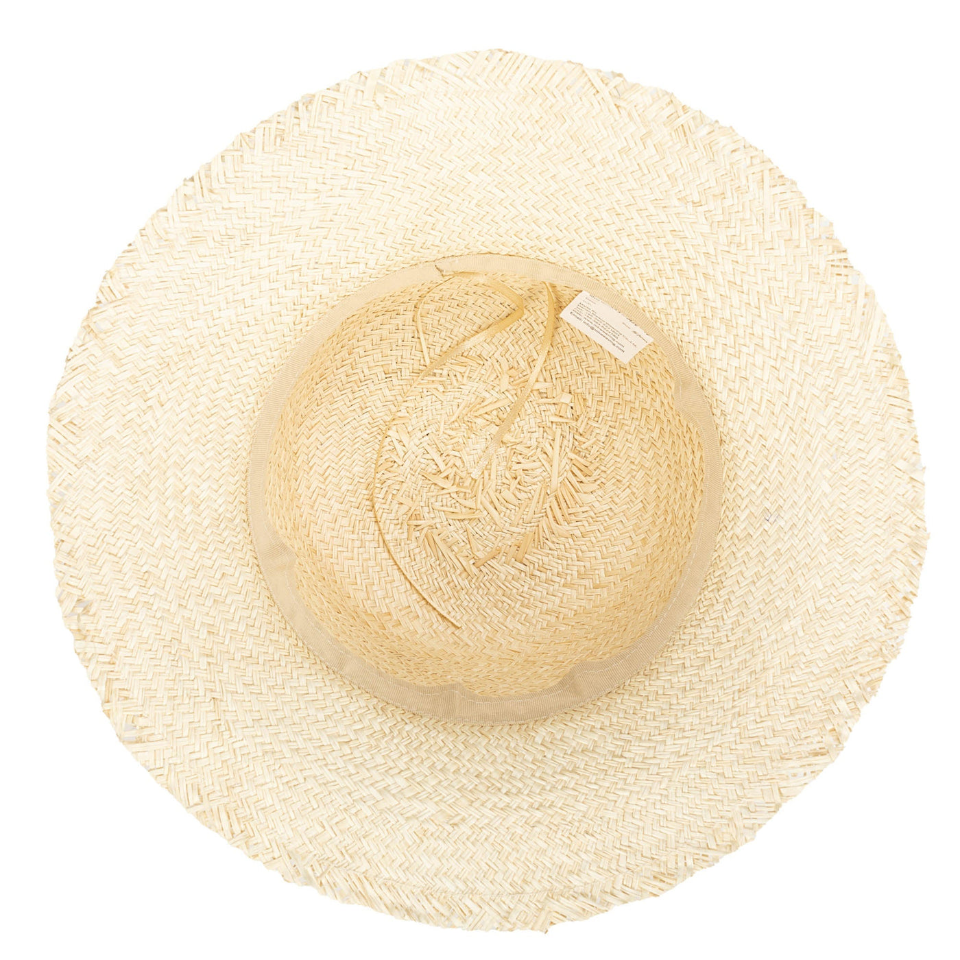 SUN BRIM - Naturalist - Palm Straw Bucket With Raw Edge