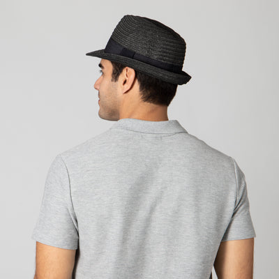 FEDORA - Mens Ultrabraided Fedora With A Grosgrain Band