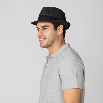 FEDORA - Mens Ultrabraided Fedora With A Grosgrain Band