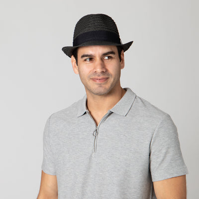 FEDORA - Mens Ultrabraided Fedora With A Grosgrain Band