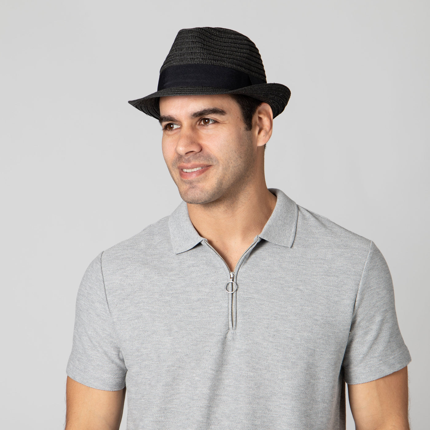 FEDORA - Mens Ultrabraided Fedora With A Grosgrain Band