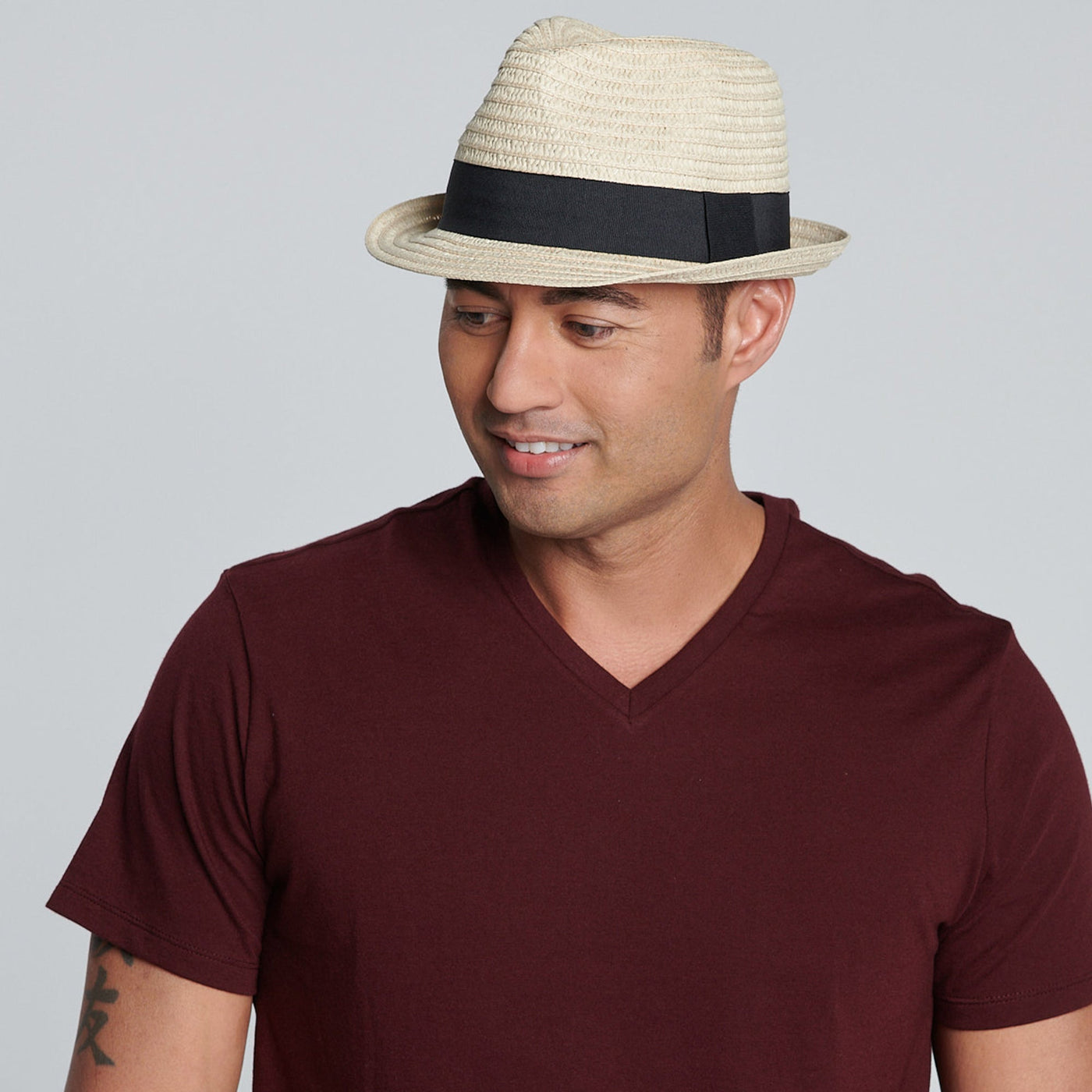 FEDORA - Mens Ultrabraided Fedora With A Grosgrain Band