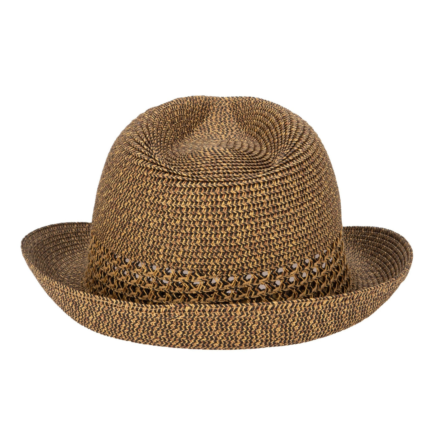 Everyday Fedora - Women's Fedora W/ Open Weave Inset