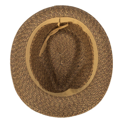 Everyday Fedora - Women's Fedora W/ Open Weave Inset