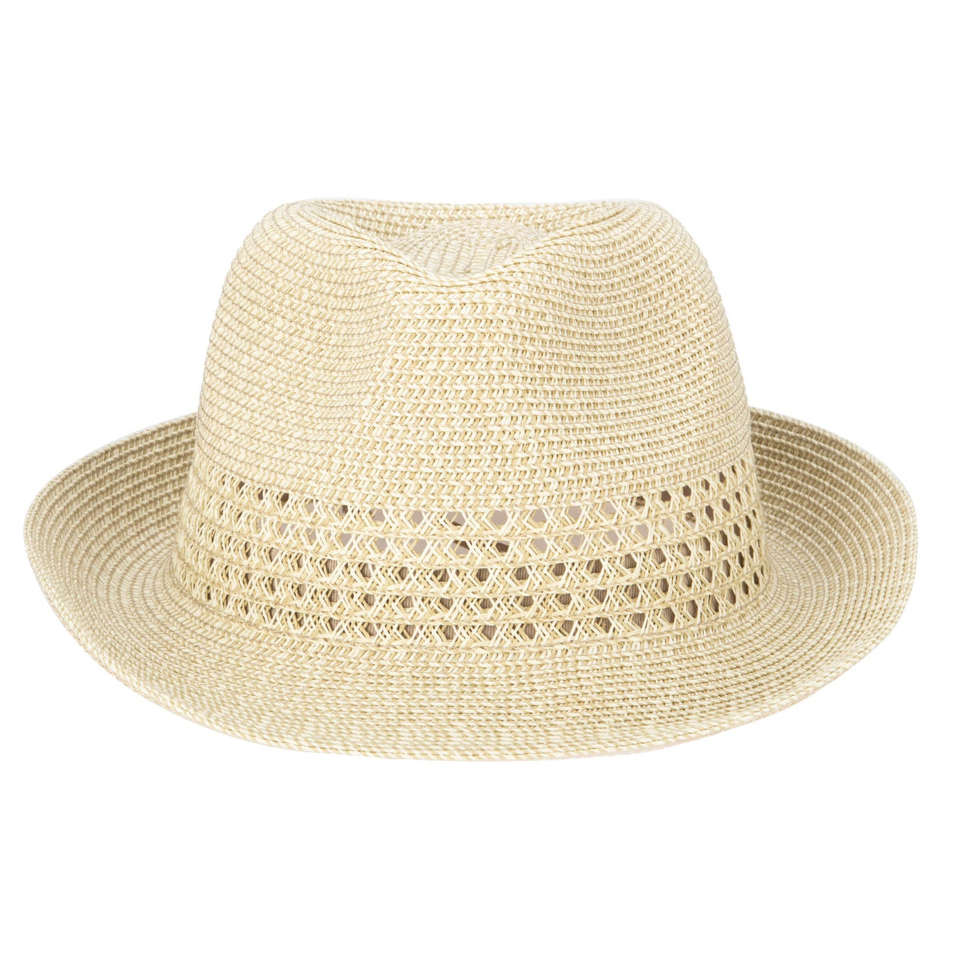 Everyday Fedora - Women's Fedora W/ Open Weave Inset