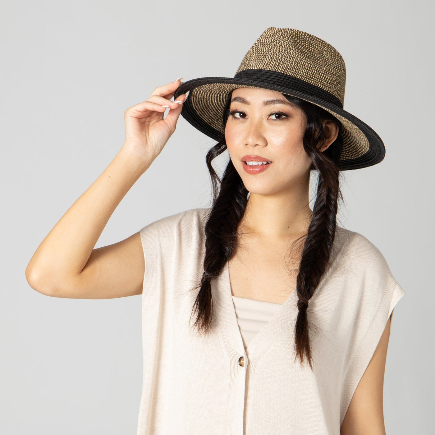 FEDORA - Women's Water Repellent Striped Fedora