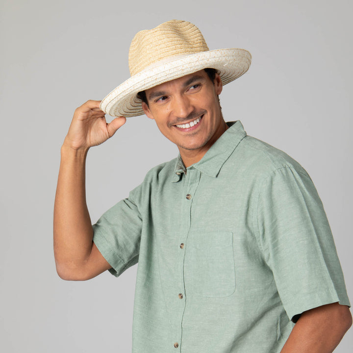 Ultrafino HAT レディース ULTRAFINO Golf Visor Scoop Panama Straw Hat W 並行輸入品