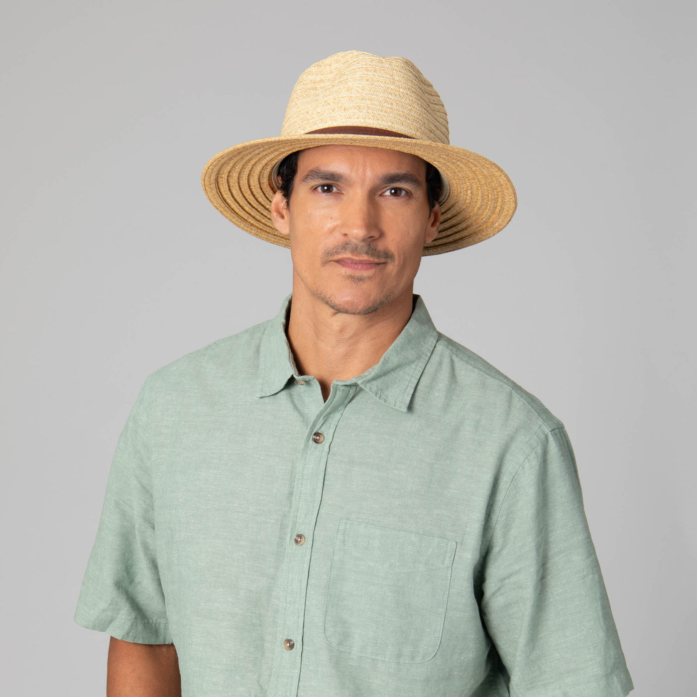 Mens Two Tone Ultrabraid Fedora-FEDORA-San Diego Hat Company