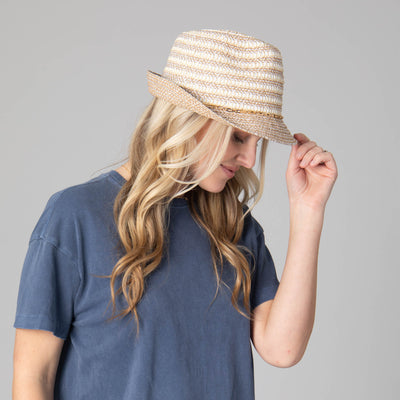 Cordelia Women's Stingy Brim Fedora-FEDORA-San Diego Hat Company