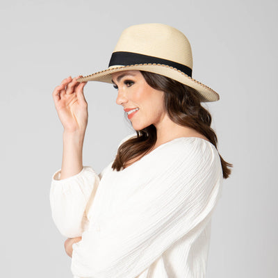 FEDORA - Desert Oasis - Ultrabraid Fedora With Embroidered Edge