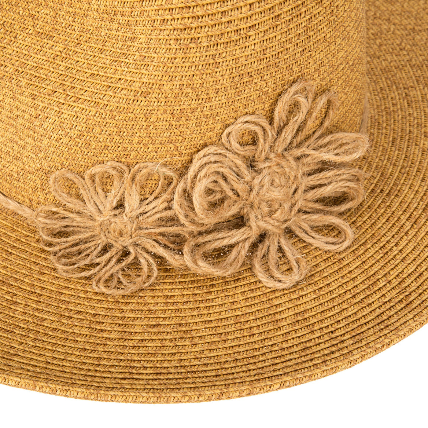 FEDORA - Naturally Sweet - Womens Ultrabraid Fedora With Floral Details