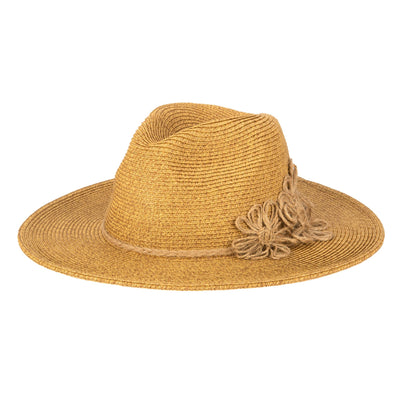 FEDORA - Naturally Sweet - Womens Ultrabraid Fedora With Floral Details