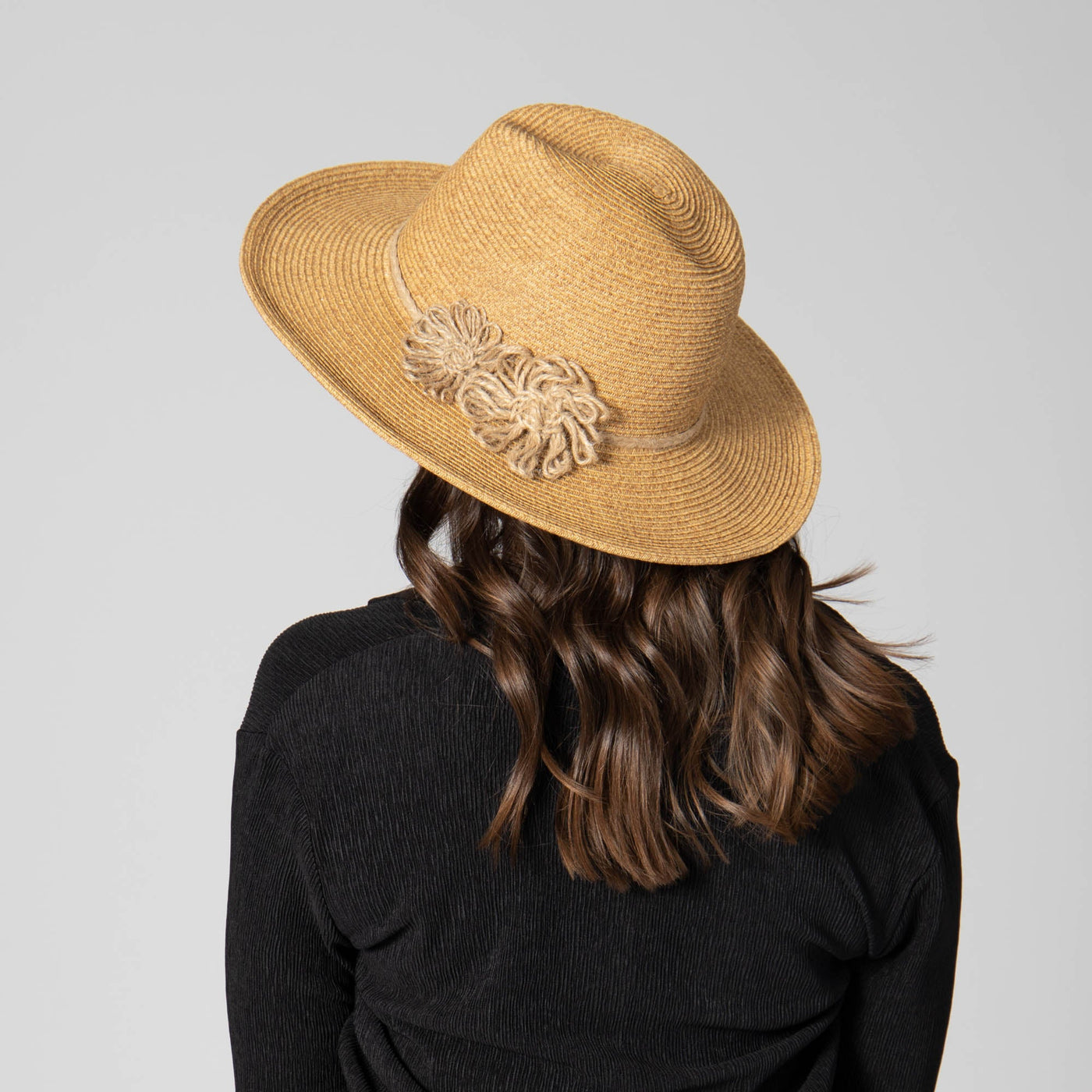 FEDORA - Naturally Sweet - Womens Ultrabraid Fedora With Floral Details