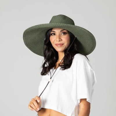 FLOPPY - El Campo 5" Brim Sun Hat - UPF50 Sun Protection With Chin Cord By San Diego Hat Co.