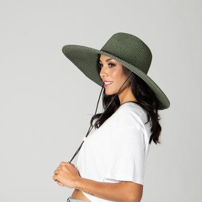 FLOPPY - El Campo 5" Brim Sun Hat - UPF50 Sun Protection With Chin Cord By San Diego Hat Co.