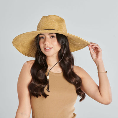 FLOPPY - El Campo 5" Brim Sun Hat - UPF50 Sun Protection With Chin Cord By San Diego Hat Co.