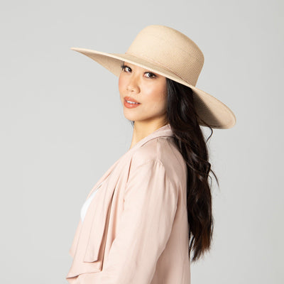 SUN BRIM - Women's Water Repellent Floppy Hat With Tie