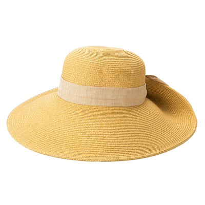 SUN BRIM - Women's Ultrabraid Fold Back Bow Sun Hat