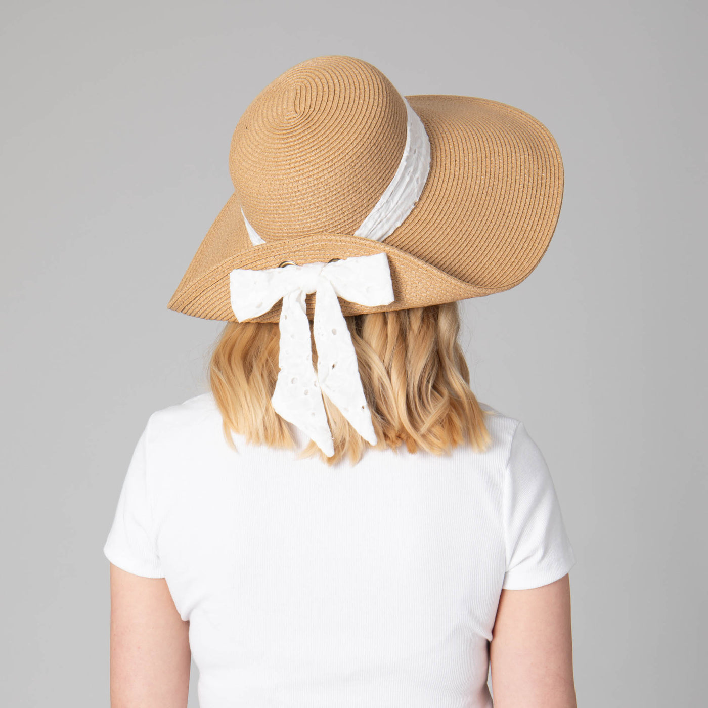 Women's Ultrabraid Fold Back Bow Sun Hat-SUN BRIM-San Diego Hat Company