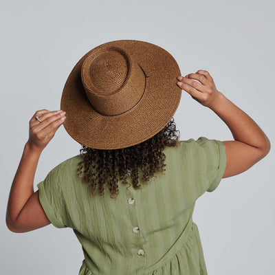 SUN BRIM - Womens Ultrabraid Sun Brim Hat With Chin Cord