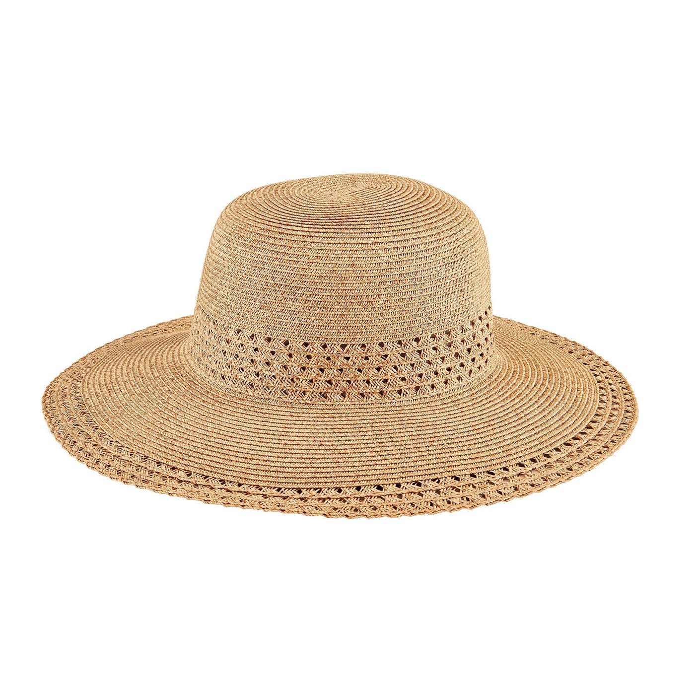 Everyday Sun Hat - Women's Sun Hat with Open Weave Stripes