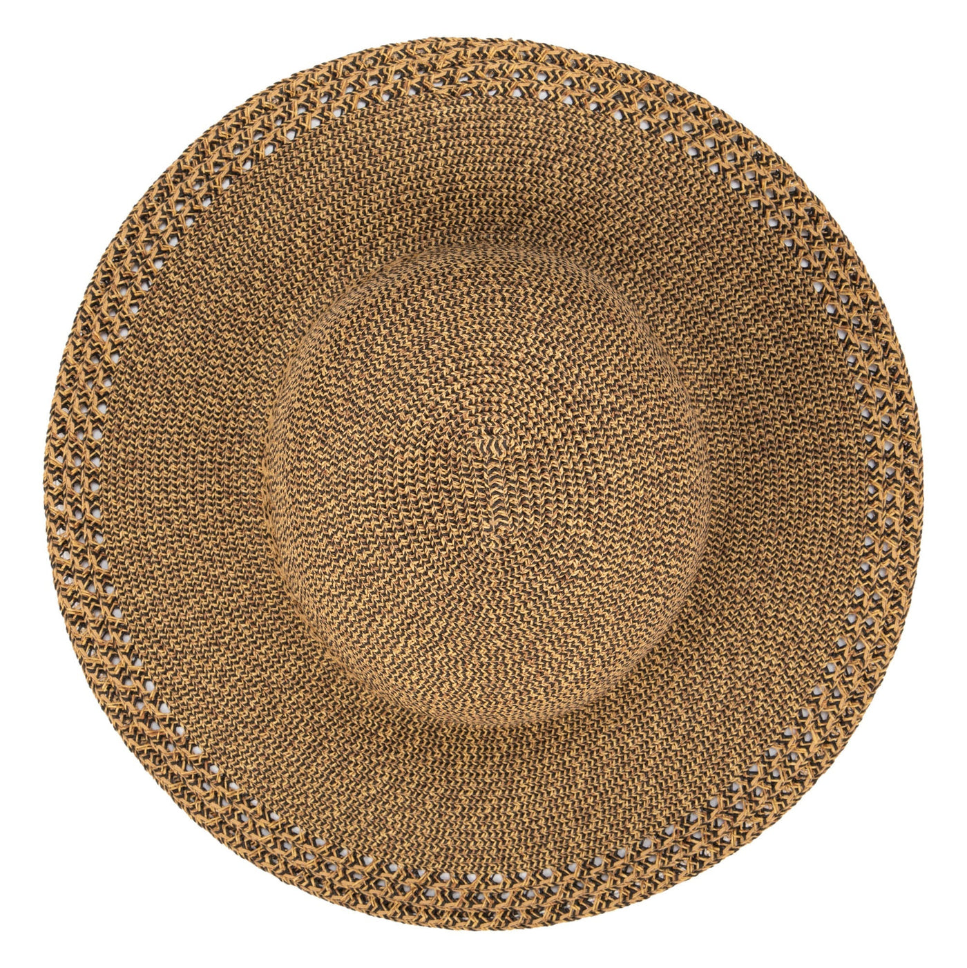 SUN BRIM - Everyday Sun Hat - Women's Sun Hat W/ Open Weave Stripes