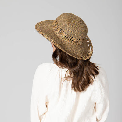 Everyday Sun Hat - Women's Sun Hat with Open Weave Stripes