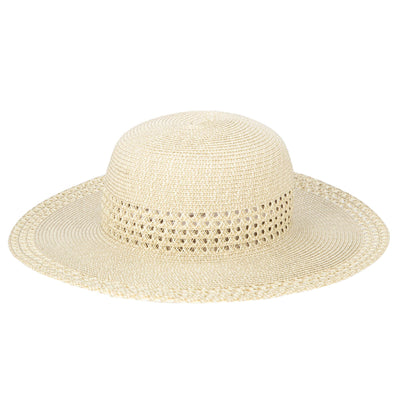 Everyday Sun Hat - Women's Sun Hat with Open Weave Stripes