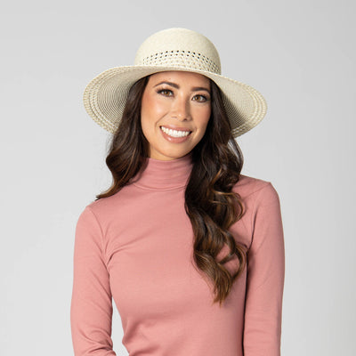 Everyday Sun Hat - Women's Sun Hat with Open Weave Stripes